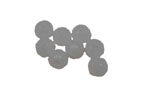 SHAREKI キラキラボール用 芯材 プラスチックボール 6mm 穴2 穴2mm